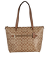 Gallery Tote, &pound;130, Handbags, Brown, Canvas/Leather, Front view